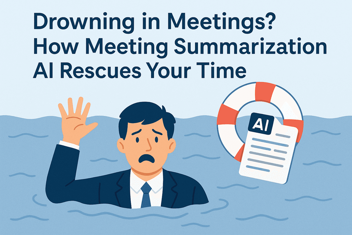 Drowning in Meetings? How Meeting Summarization AI Rescues
