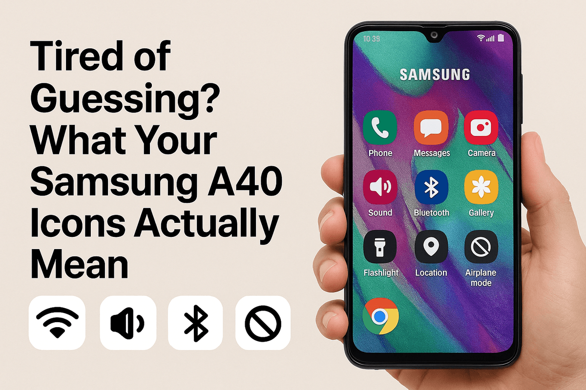 Tired of Guessing? What Your Samsung A40 Icons Actually Mean