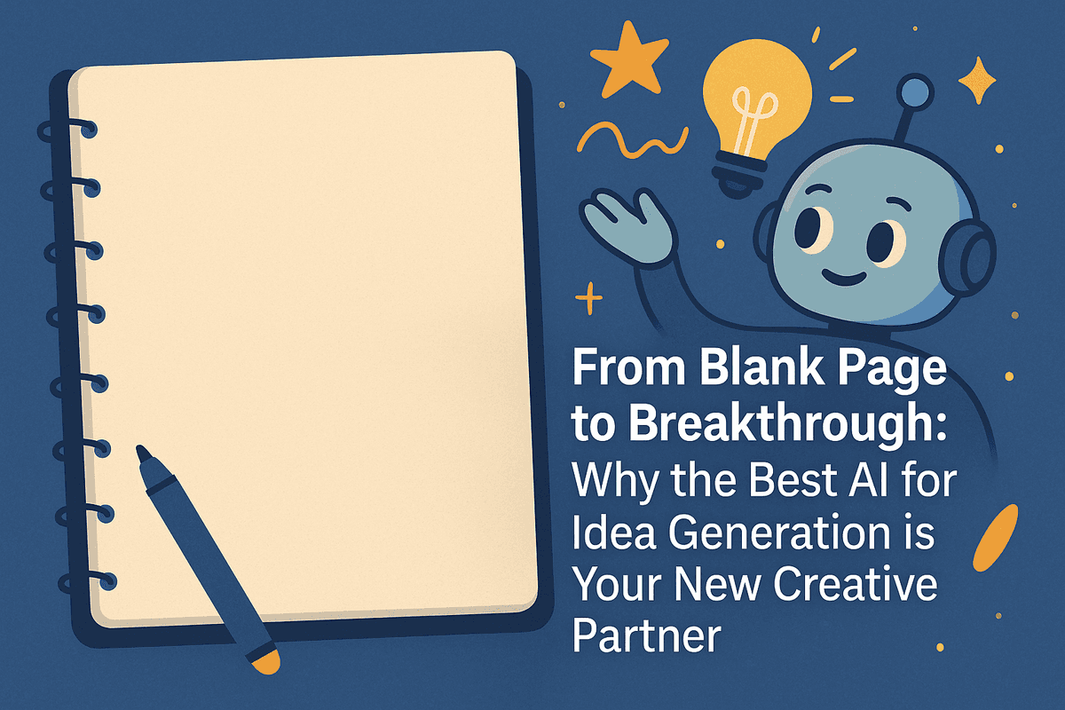 Why the Best AI for Idea Generation is Your New Creative